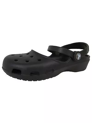 Crocs Womens Karin Clog Slip On Mary Jane Shoes Espresso US 5 • $17.61