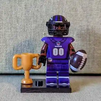 Baltimore Ravens Lamar Jackson Football Building Block Mini Figure • $4.50