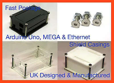 £6.50 • Buy Arduino Enclosure Case Box- UNO MEGA R3 Ethernet Shield - Clear Colour