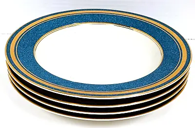 Mikasa Grande Ivory Rimmed Soup Bow L2826 Imperial Lapis 8.5  (set Of 4) 90s • $39.95