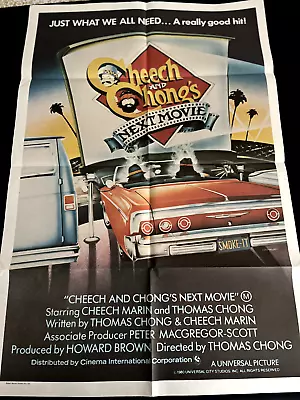 CHEECH AND CHONG'S NEXT MOVIE   Original  ONE SHEET Poster • £48.18