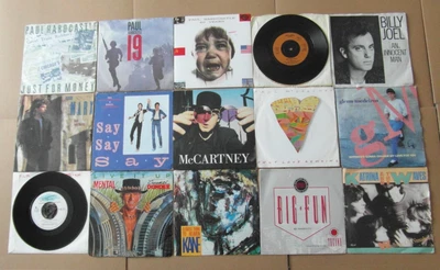 £2.99 • Buy 1980s Pop 7  Vinyl X15 Paul Hardcastle Billy Joel Richard Marx Paul Mccartney