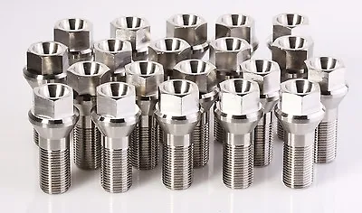 BMW F Series M14x1.25x28 Titanium Lug Bolts Aerospace Grade 6AL4V Titanium 20 Pc • $239.99