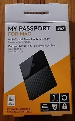 Western Digital My Passport 1TB Certified Portable Hard Drive (Black) • $40