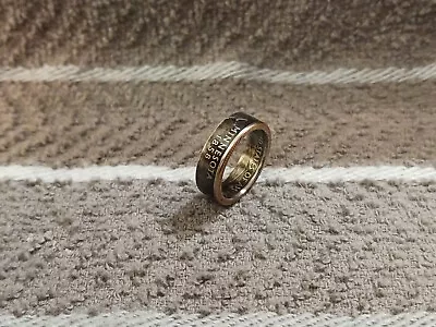 Minnesota Handcrafted Washington Quarters Coin Ring Size 6 1/2  2005 • $16.50