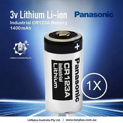 1x Panasonic 3V CR123a 1400mah CR17345 Lithium Battery CR123 DL123A EL123A 123A • $5.69