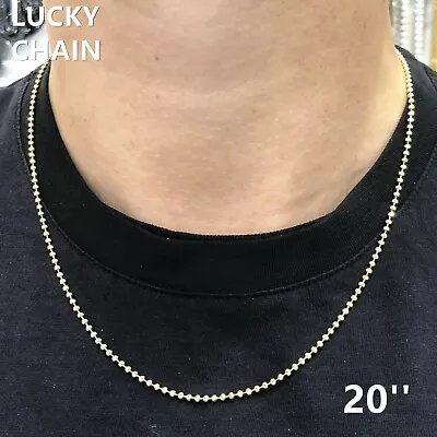 16 -30 925 STERLING SILVER GOLD MOON CUT CHAIN NECKLACE 5g-8.5g • $21.99