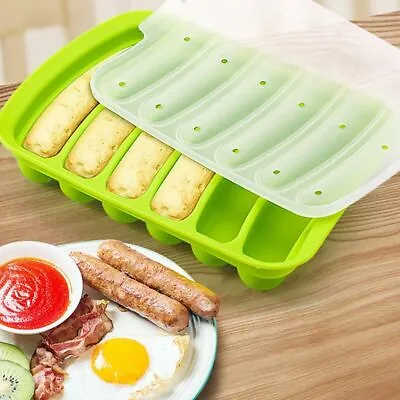 Food Grade Silicone Sausage Mould DIY Homemade Ham Hot Dog Making Tray Household • $13.56