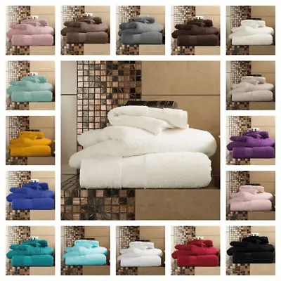 Miami Towels Egyptian Cotton 700 GSM Thick Soft Hand Bath Towel Jumbo Bath Sheet • £6.99