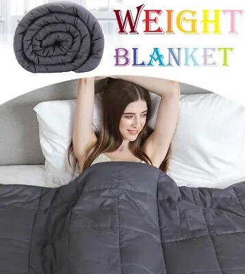 Weighted Blanket 2.1KG 4KG 5.5KG 7KG 9KG 11KG Kids Adult Heavy Gravity Sleeping • $38.60