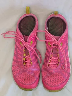 Merrell Crush Glove Womens Size 10 Pink J57320 Lace Up Barefoot Running Shoes • $14.95