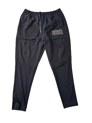 Men’s Vanquish VQ UTILITY TRAINING PANTS Black Size XL  • £27