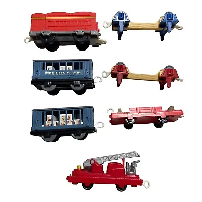 LOT OF 7 TRAIN CARS McColl's Farm V8338 V8339 THOMAS & FRIENDS 2006-2010 • $19.95