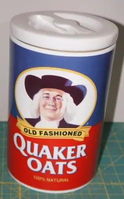 Vintage 1997 QUAKER OATS Ceramic Cookie Jar 120th Anniversary Limited Edition • $24