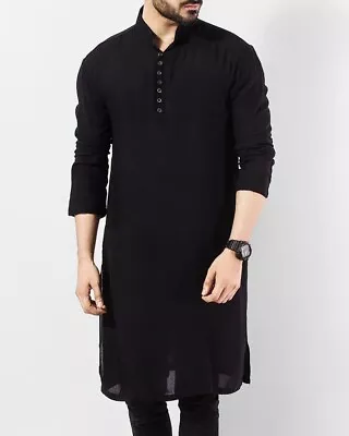 £21.59 • Buy Indian Handmade New Traditional Fashion Shirt Men's Kurta Pajama Cotton Clothing