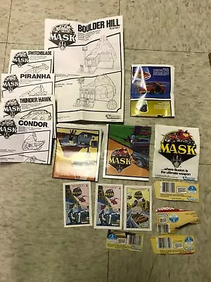 MASK LOT Kenner Mini Comic Books & Manuals Etc Toys Boulder Hill Condor Switch • $74.39