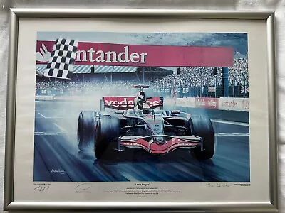 Lewis Hamilton 1st Home Grand Prix Win Signed Picture Ltd Edition 168/250 • £375