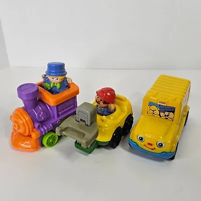 Little People McDonalds Vehicles Lot Fisher Price Bus Train Forklift Vintage • $11.99