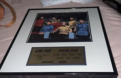 Star Trek Original Series Cast 11  X 14  Hand  Signed Limited Framed Photo Qvc • $1500