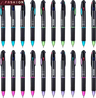 20 Pack 0.79 Inch 0.7mm 4-in-1 Multicolor Ballpoint Pen 4-Color Retractable New • $21.99