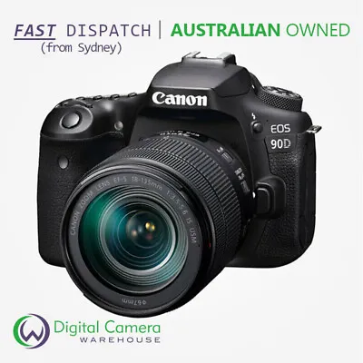 Canon EOS 90D DSLR Black Digital Camera With 18-135mm F/3.5-5.6 NANO IS USM Lens • $2758.85