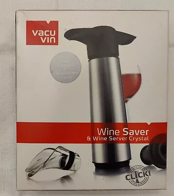 Vacu-Vin Vacuum Pump Wine Saver Set With 2 Stoppers & 2 Servers (Open Box) • $20.99