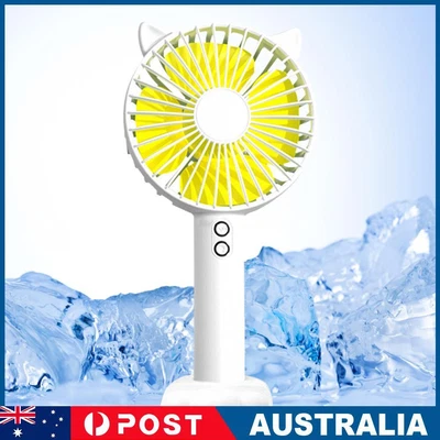 $14.19 • Buy 1200mAh Handheld Fan Portable USB Small Fan Rechargeable Mini Desktop Air Cooler