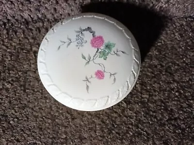 Vintage St Michael Marks And Spencer Clover Ceramic Dusting Powder Pot Empty • £3.50