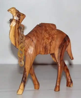 $20.99 • Buy Vintage 5.5  Hand Carved Camel Wooden Figurine Sculpture Wood
