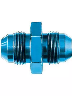 Aeroquip Fitting Adapter Straight 3 AN Male To 3 AN Male Aluminum Blu (FCM2050) • $48.60