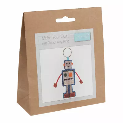 £3.25 • Buy Trimits Make Your Own Felt Robot Key Ring Kit