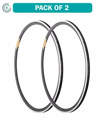 Pack Of 2 Velocity Deep V Rim - 700 Rim Black 36H Clincher • $173.98