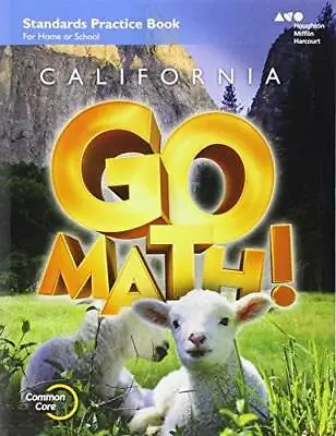 $4.54 • Buy Houghton Mifflin Harcourt Go Math! California: Practice Workbook Grade K - GOOD