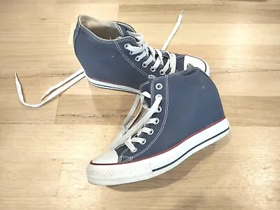 Wedge Converse Chuck Taylor High Womens USA 8 Shoes • $59.99