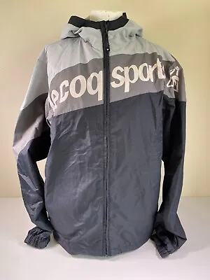 Le Coq Sportif Windbreaker Jacket Y2K Era - Black/Grey - Used VGC - Size M • £23