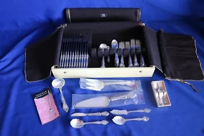 Melrose By Gorham Sterling Silver Flatware Set For 12 Service 62 Pieces • $2395