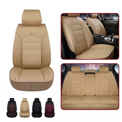 Car Seat Covers 5-Seats For Mercedes-Benz Leather Protection Cushion Beige M005 • $105
