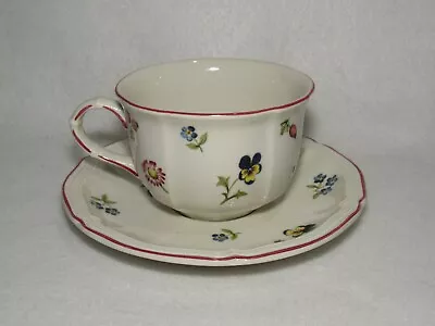 Villeroy & Boch Petite Fleur Cup And Saucer Set (s) Brown Backstamp - EUC • $11.99