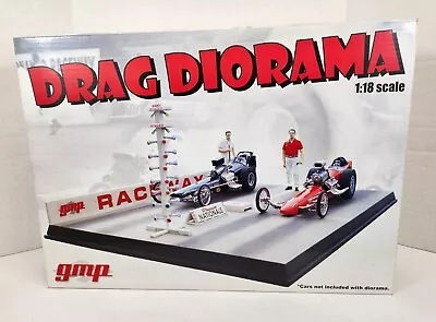 GMP DRAG STRIP RACING DIORAMA 1/18 Scale DieCast Model G1800130 With Box RARE!! • $249.95