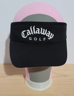 Callaway NewEra Unisex FT-3 Sun Visor HX Tour Adjustable Back Golf Hat Black • $14.99