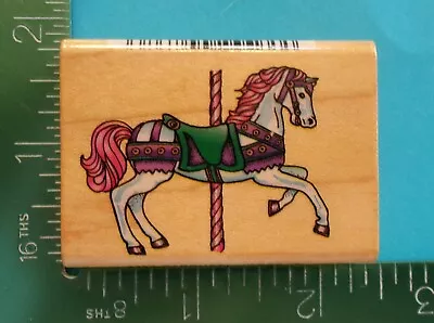 CoMotion CAROUSEL HORSE Rubber Stamp • $3.95