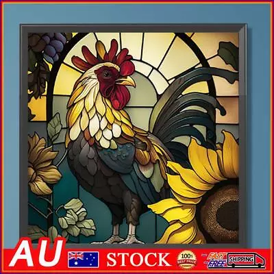 5D DIY Full Round Drill Diamond Painting Rooster Kit Home Decoration Art Craft • $9.99
