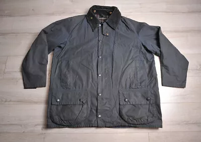 Vintage Mens BARBOUR Beaufort Waxed Jacket Size C42 • $99