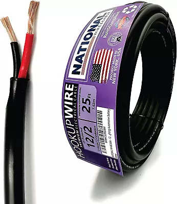 - 12 Gauge 2 Conductors Premium Electrical Wire - Made In USA - 12 AWG Wire Stra • $38.94