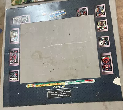 $39 • Buy Capcom XMen X Men  Arcade Bezel Monitor Shroud Cardboard Insert Original