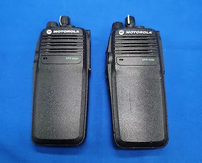 (2) Motorola Aah55jdc9ja1an Xpr6300(hsng Replaced) Two Way Radio *tested* • $240