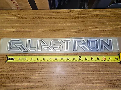 Oem Glastron Carleson Raised Logo Adhesive Backed Vintage  Vinyl Drip Mold B-5 • $15