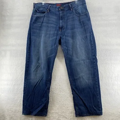 Sean John Relaxed Hamilton Men 38X29 Actual Blue Denim Jeans Straight High Rise • $17.97