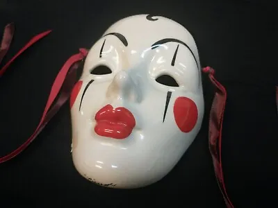 Ceramic Mask Mardi Gras Wall Art New Orleans Vintage Jester Collectable Decor • $19.95