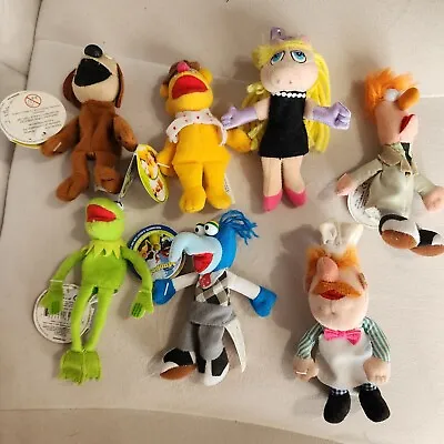 Set Of 7 Muppets Finger Puppets Starbucks Kermit Piggy Gonzo  Fozzie Collector • £115.70